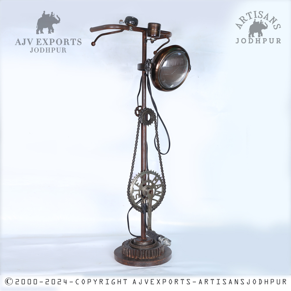 Industrial steampunk lamp