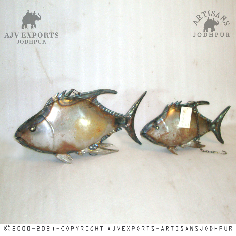 Recycled Metal Fish Sculpture