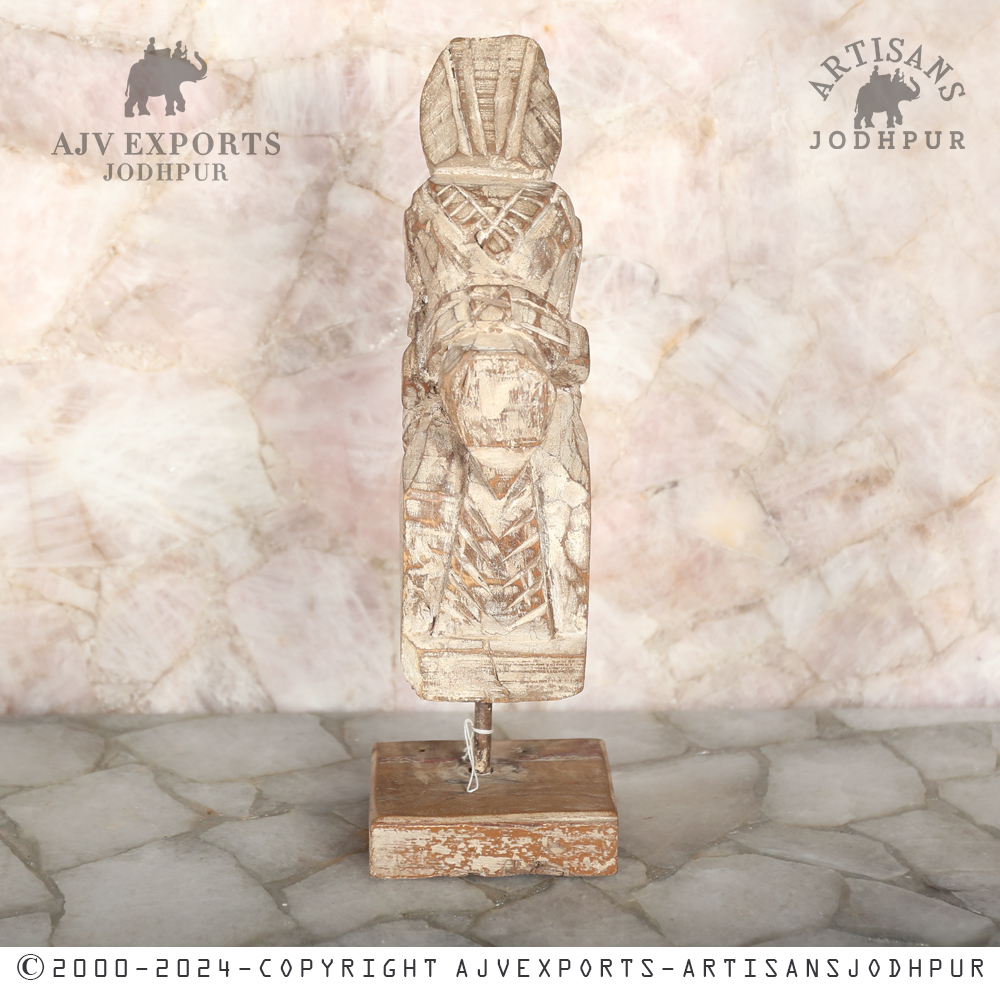 Hand-Carved Wooden Sculpture